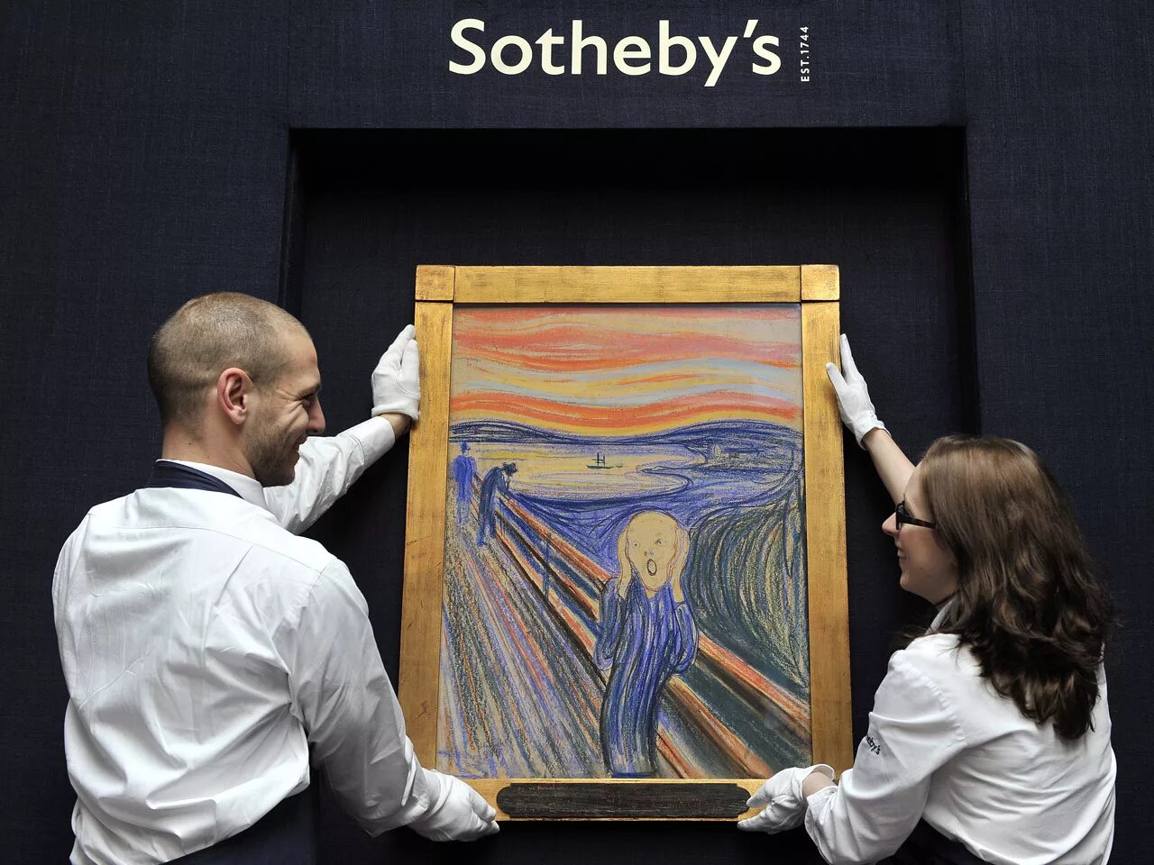 Картина крик Эдварда Мунка. Картина Эдварда Мунка крик проданная на аукционе. Аукцион Сотбис Sotheby's картины.