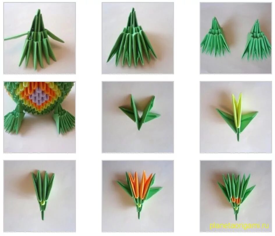 Модульное оригами для начинающих. Модули из бумаги. Поделки из модулей. Оригами из модулей пошагово.
