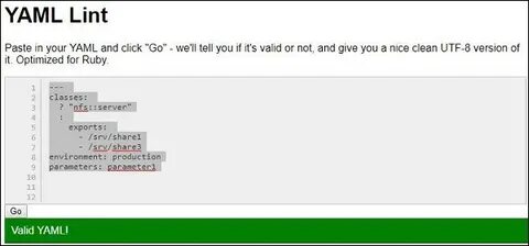 Yaml environment