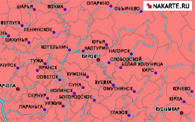 Киров находится