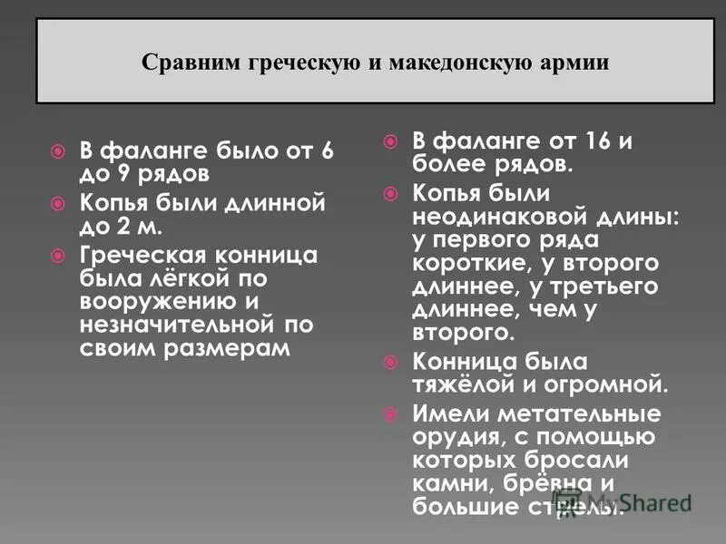 Македонская фаланга сильные и слабые. Сравнение греческой и македонской армии. Сравни греческую и македонскую армию. Сравнить македонскую и греческую армии. Сравнение греческого и Македонского войска.