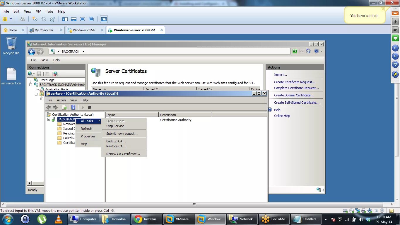 Self signed certificate. Сервер certification authority. запрос сертификата windows server. microsoft iis. iis renew certificate.