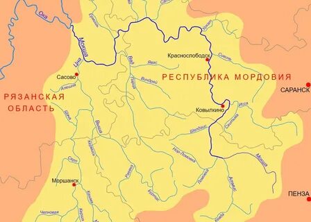 Река ока ее притоки