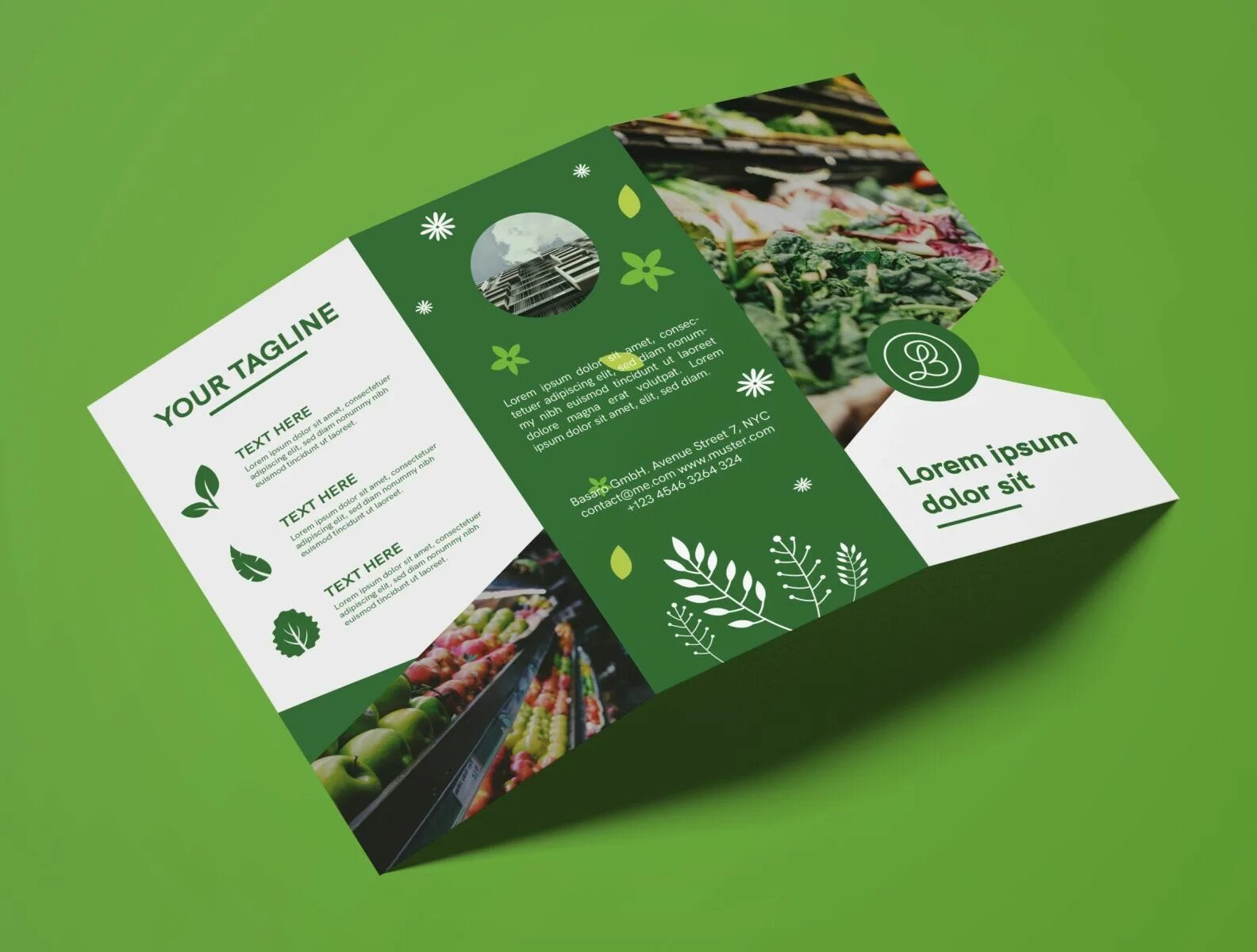 Брошюра зеленая. Макет листовки. Буклет зеленый. Green Brochure Design. Буклеты приглашения