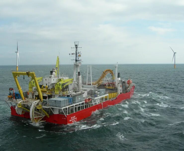 4 кв. Прокладка кабеля 110 кв. Cable laying. Cable layer vessel. Cable laying.