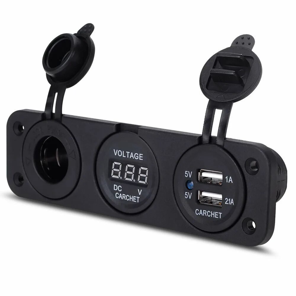 Usb модуль розетка. Гнездо прикуривателя с вольтметром и usb 12 вольт. панель прикуриватель вольтметр usb. прикуриватель usb индикатор 1 порт 1a. панель 3 в 1: прикуриватель, usb розетка, вольтметр.