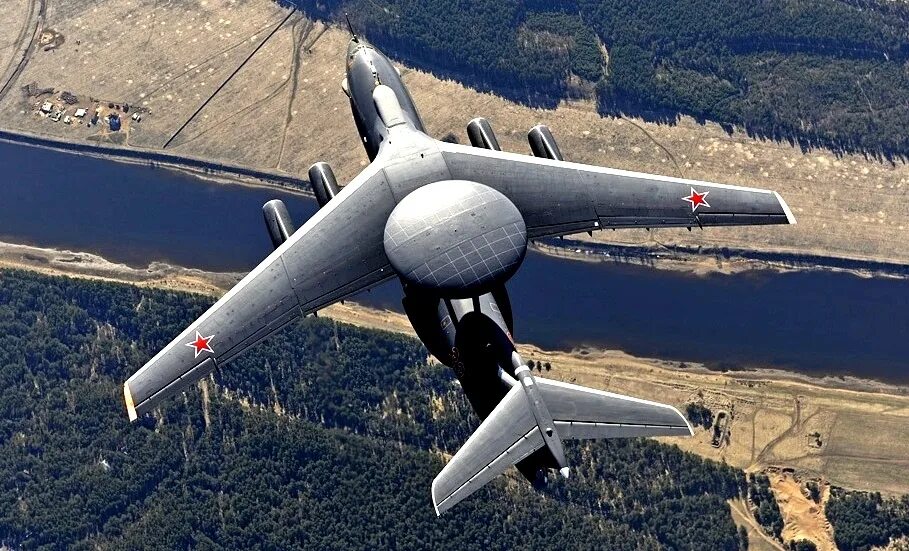Как выглядит самолет а 50. Самолёт разведчик россии а50. самолёт дрло а-100 &quot;премьер&quot;. а 50 самолет разведчик. летающий радар а-100.
