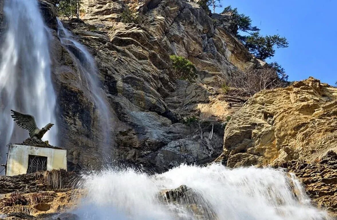 Водопад Учан-Су Крым. Алупка водопад Учан Су. Учан-Су — самый высокий водопад Крыма.. Ай Петри водопад Учан-Су.