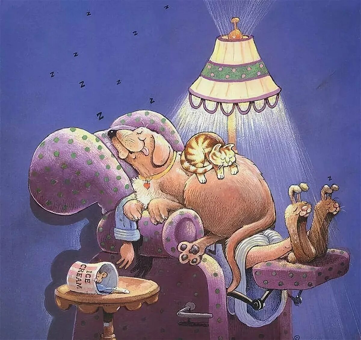 Художник Гэри Паттерсон (Gary Patterson). Забавные коты - художник Gary Patterson. Гэри Паттерсон художник картины. Коты Гэри Паттерсона. Вечер юмор открытки