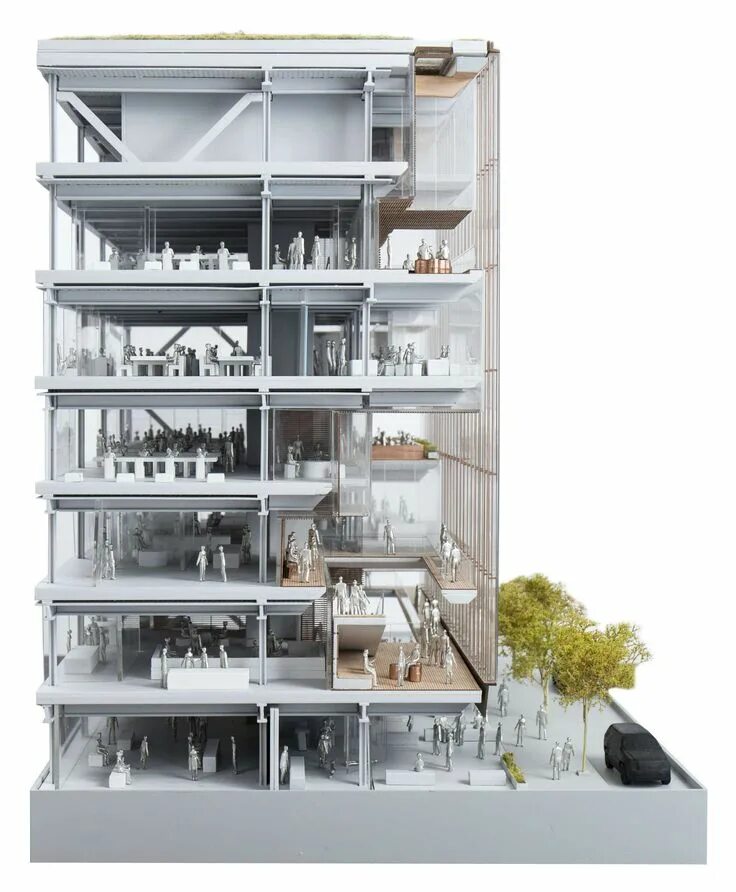 Shop architecture. Офис в разрезе. shop architects. building products.