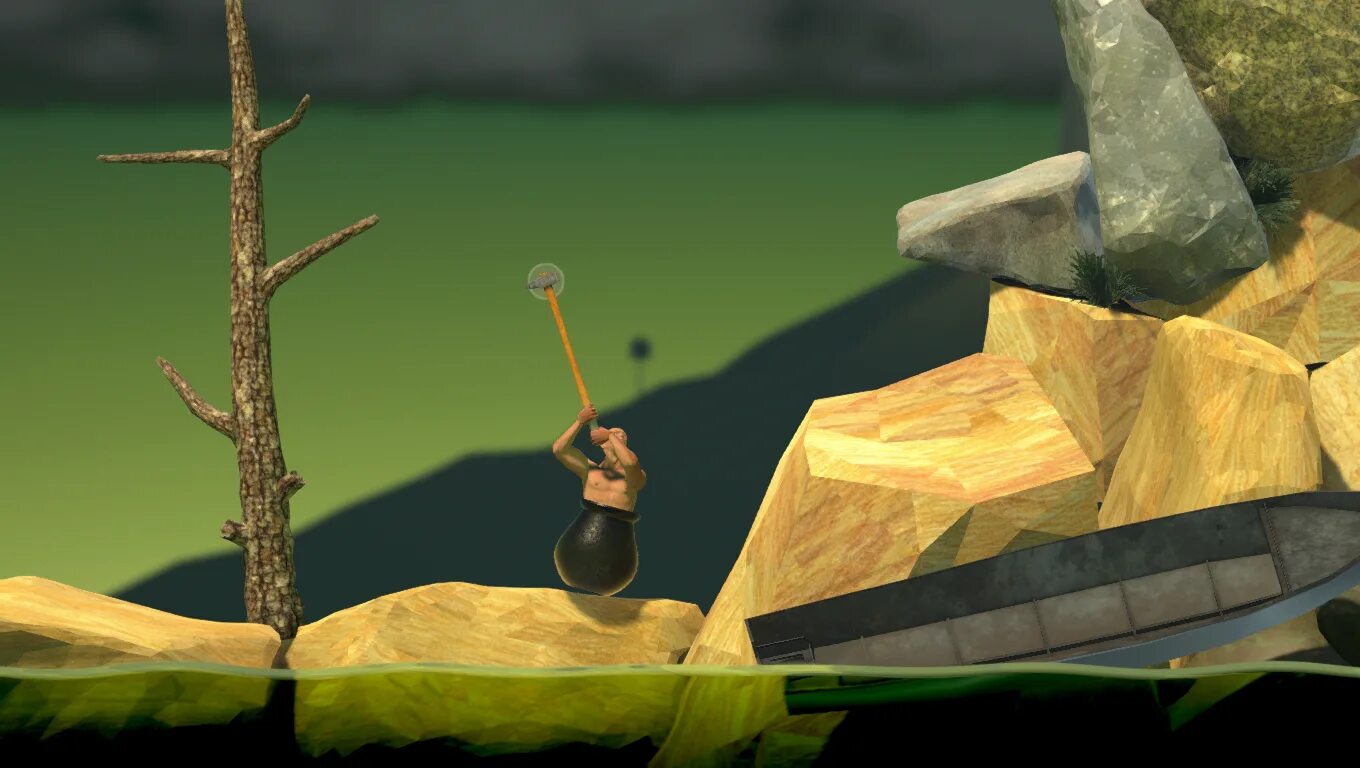 Getting over it на пк. Геттинг овер ит диоген. getting over it with bennett foddy. игра getting over it with bennett foddy. скрин игры getting over it.