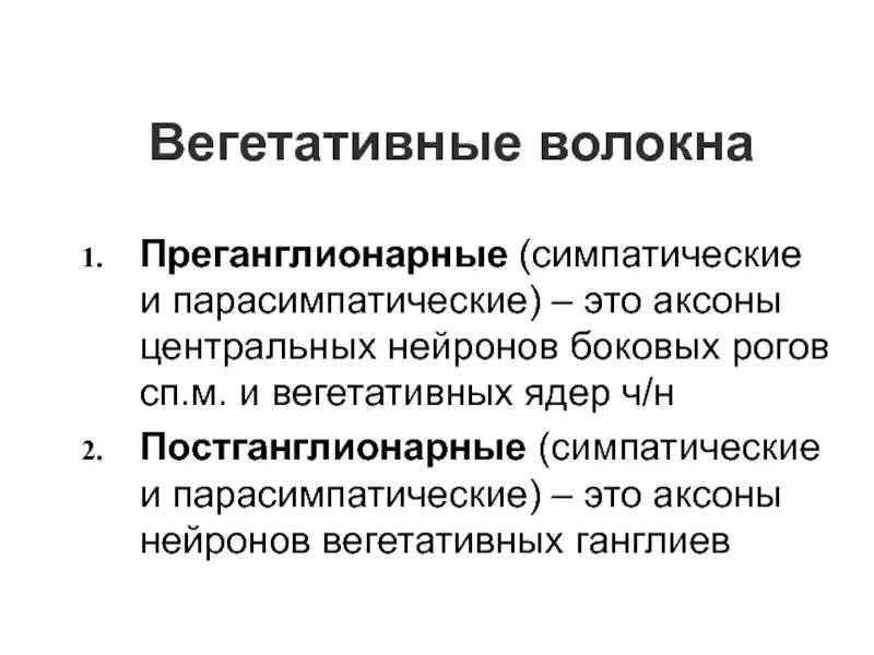 Постганглионарные парасимпатические волокна. Симпатическая нервная система преганглионарные. Постганглионарные нейроны. Постганглионарные парасимпатические волокна. Преганглионарные волокна симпатической нервной системы.