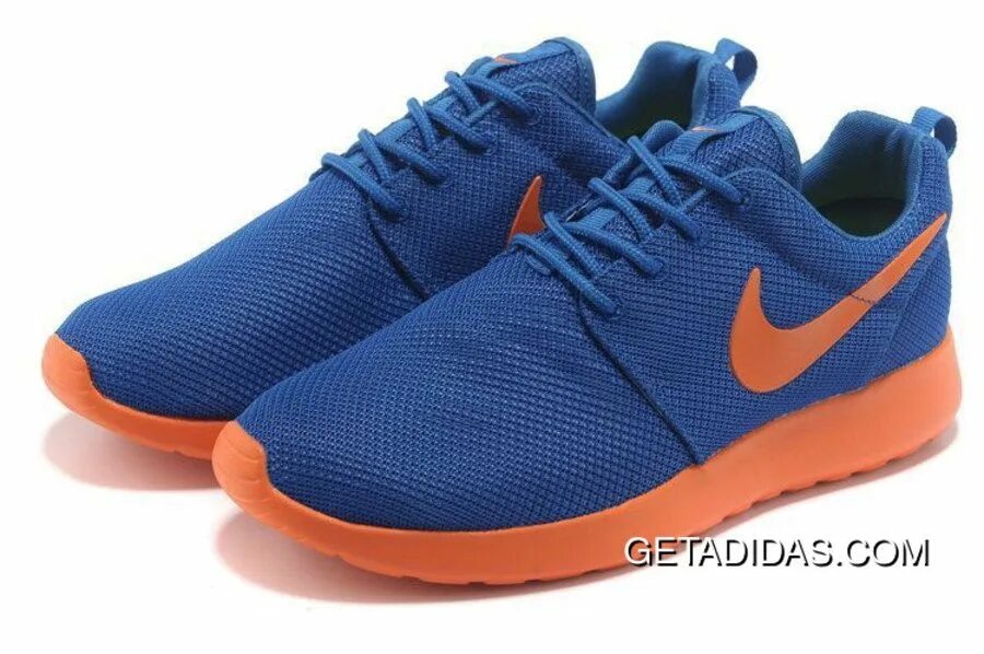 Кроссовки с синей подошвой. Nike Roshe Run Orange. Найк Роше РАН оранжевые. Кроссовки найк мужские синие с оранжевым. Оранжевые данки найк.