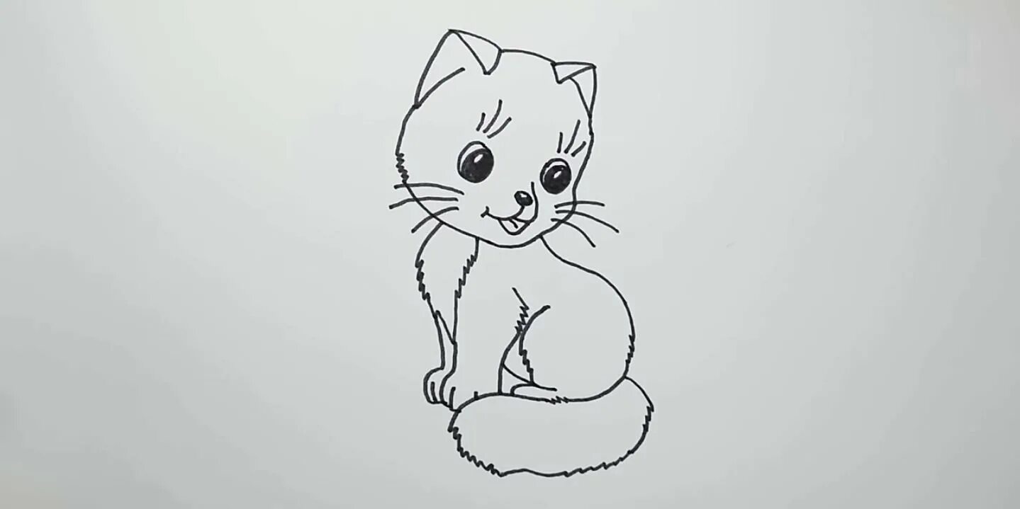 Легкий рисунок котенка. Котик рисунок карандашом для детей. рисование котенка маленького. рисунок котёнка карандашом для детей. котёнок рисунок лёгкий.