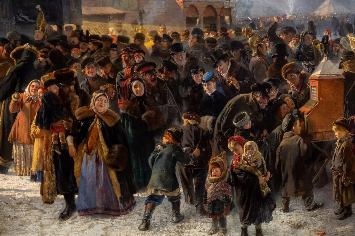 Картина гулянье 1922 год. Маковский народное гуляние. Маковский Масленица в Петербурге. Маковский масленичные гуляния.