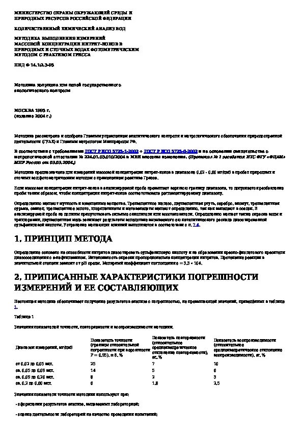 Методика определения нитритов в сточной воде. Измерение массовой концентрации нитрат-ионов в сточной воде. Метрологические характеристики методики нитрит - ионов. Нитрит МВИ. Методика измерения массовой концентрации в воде