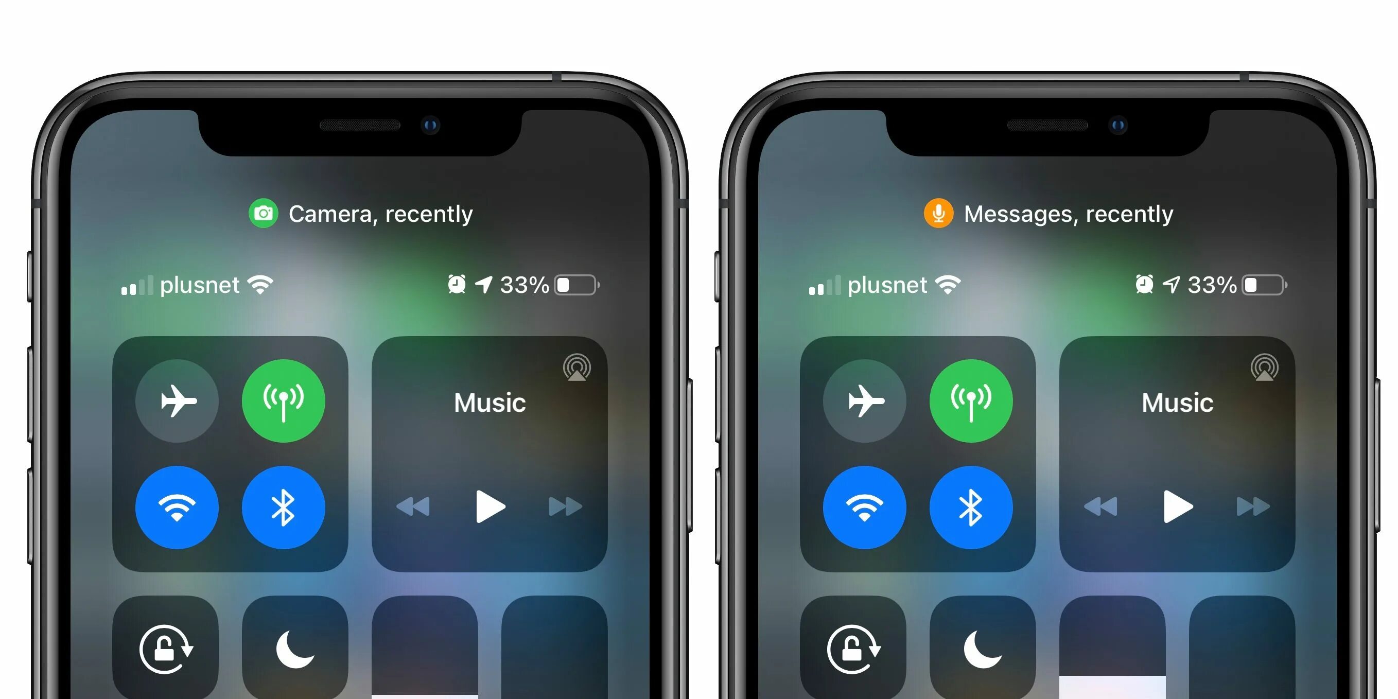 Зеленый микрофон в правом. Экран айфона. Зеленая точка на айфоне. Точка на экране iphone. Оранжевая точка на айфоне при звонке.