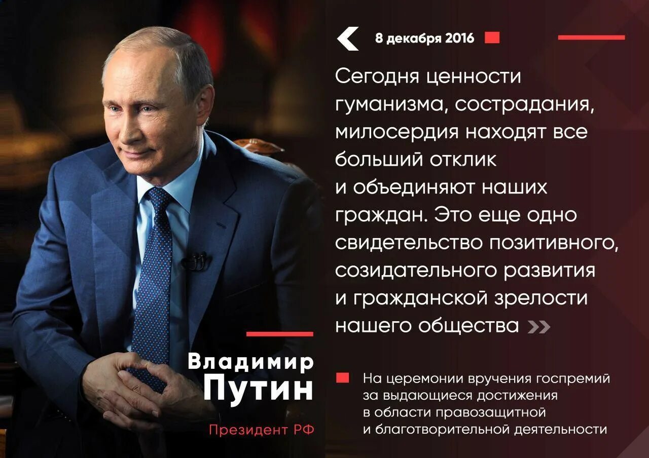 Про благотворителей россии. Благотворительность Путина. Цитаты президента. Цитаты про благотворительность. Цитаты благотворительной деятельности-.