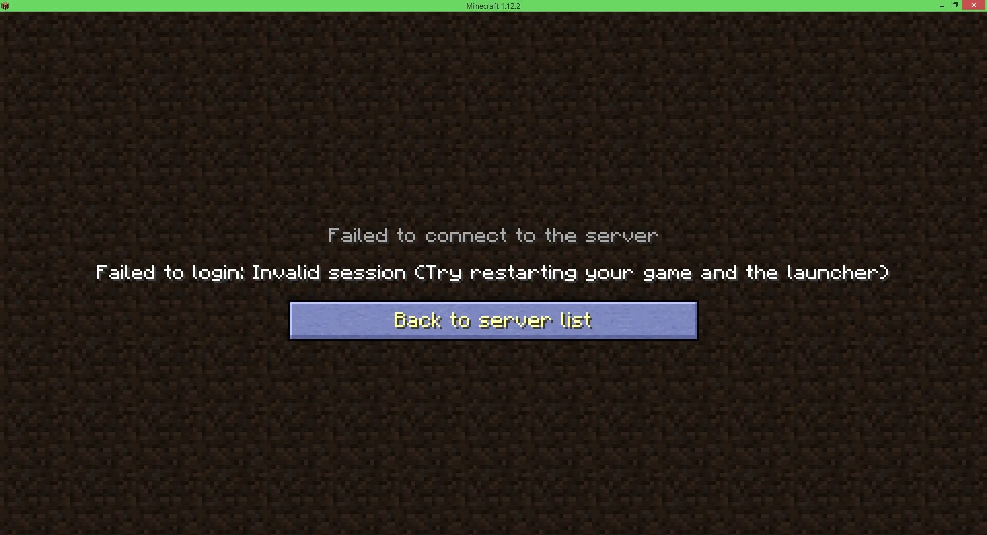 Connection refused minecraft