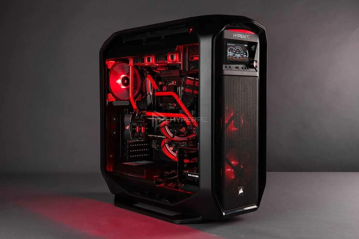 Компьютер (игровой системный блок) qx200 (i3). Красивый компьютер. Игровой компьютер красный. Самый дорогой компьютер