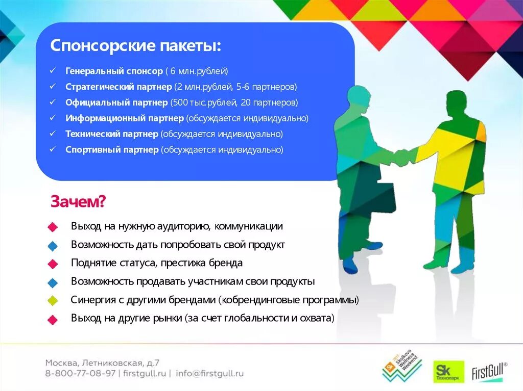 Спонсорский пакет презентация. Предложение для спонсоров. Партнерские пакеты для спонсоров. Пакет спонсора мероприятия. Вопросы спонсору