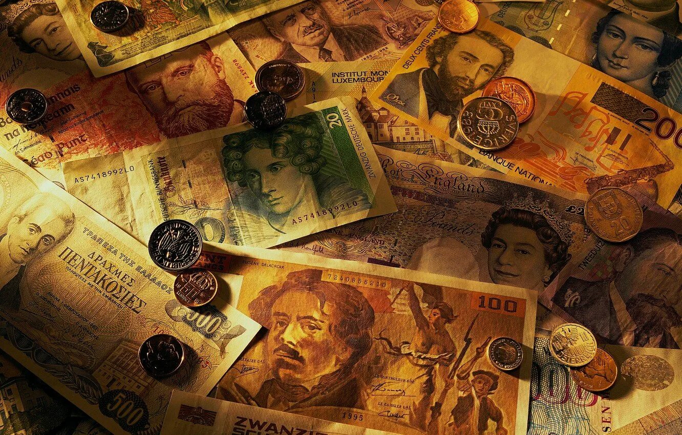 Денежная дата. Картины с изображением денег. Старинные деньги. Монеты и купюры. Бумажные деньги.