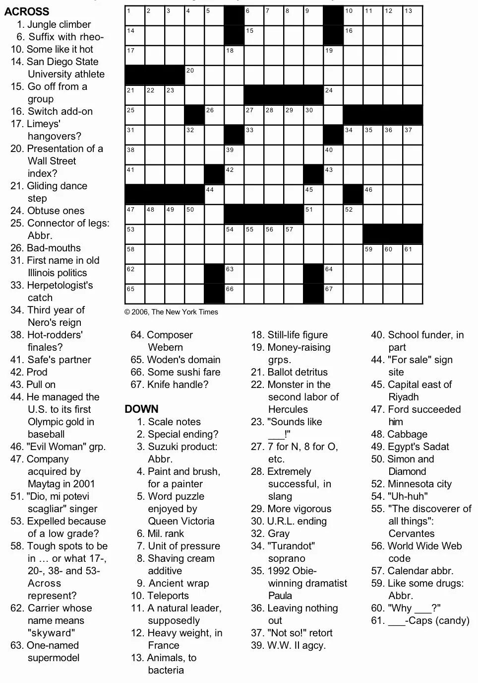 Times crossword