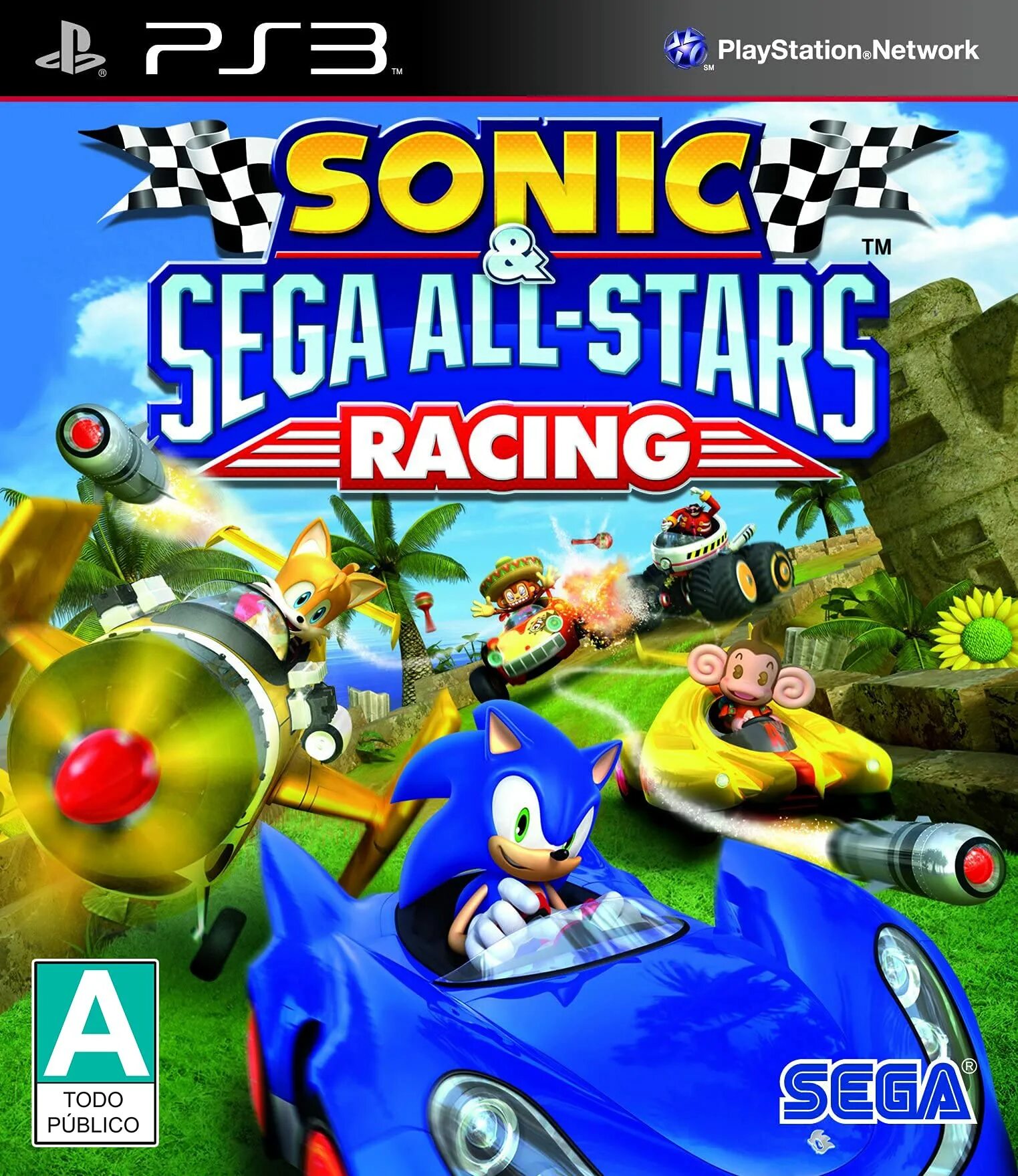 Соник пс3. Sonic & Sega all-Stars Racing обложка. Игра Sonic and Sega all Stars Racing. Sonic Racing ps3. Sonic and Sega all Stars Racing Wii.