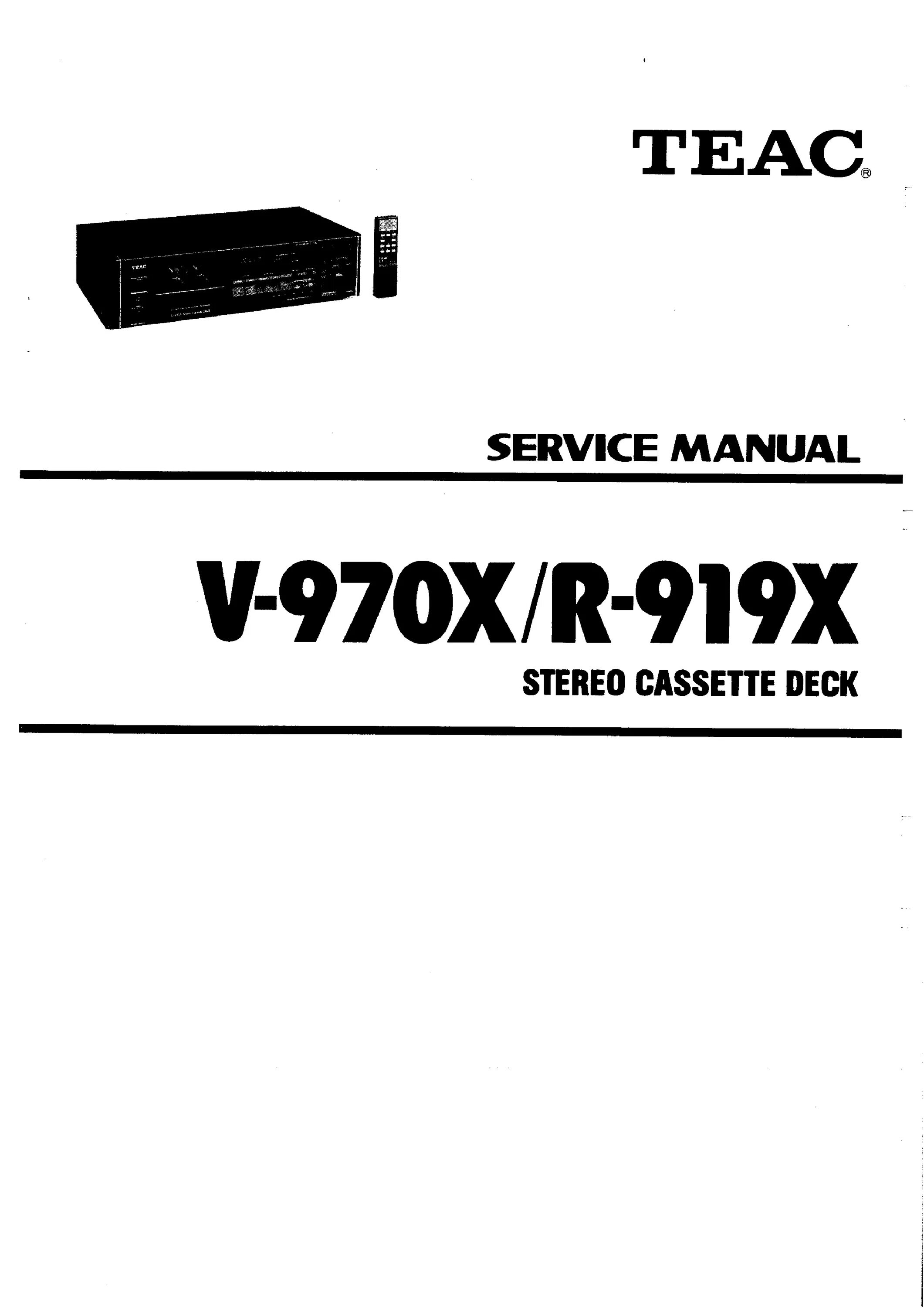 Service manual pdf download. Teac v-970x service manual. teac r-919x. teac r 919x service manual. teac r-999x service manual.
