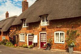 17th Century thatched cottages in the village of Southwick. Flickr