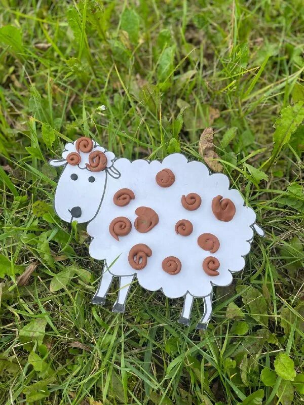 звук овечки. разноцветные овцы. поделка овечка. игрушка овечка в смешанной технике. овечка своими руками из ткани.