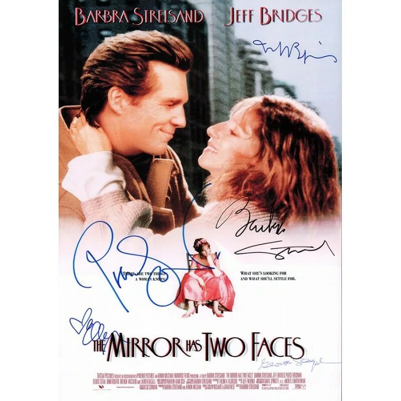 The mirror has faces. The mirror has two faces. the mirror has two faces poster.