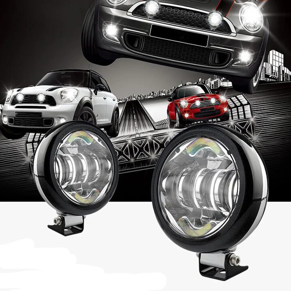 Диодная оптика Mini Cooper r56. ПТФ Mini Cooper led. Фара дальнего света Mini Cooper r56. Доп фары мини Купер.