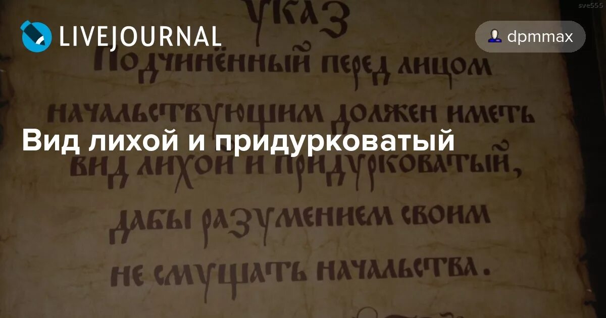 Вид лихой и придурковатый. Указ Петра вид лихой и придурковатый. Вид лихой. Иметь вид лихой и