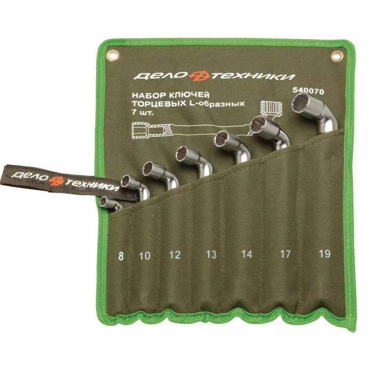 Набор ключей дело техники в сумке. Набор ключей торцевых l-образных сквоз. 7 Шт ТЕТРОН. Набор ключей дело техники 540070 7шт. Ключ 8мм торцевой г-образный дело техники. Набор ключей l-образных торцевых 13пр (8-27).