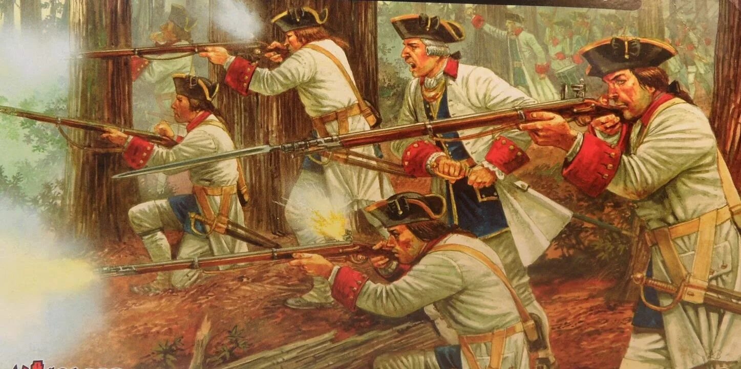 Русская армия в семилетней войне. Американская колониальная пехота.