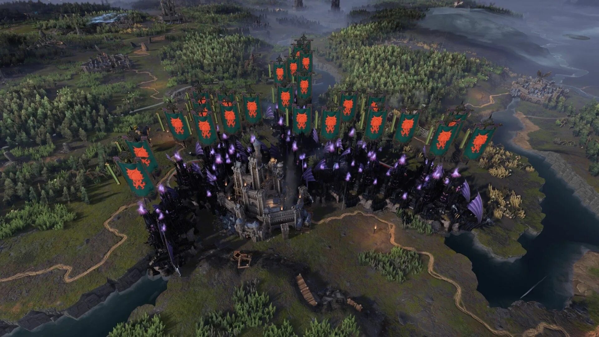 Warhammer 3 Immortal Empires Map. Warhammer 3 империя