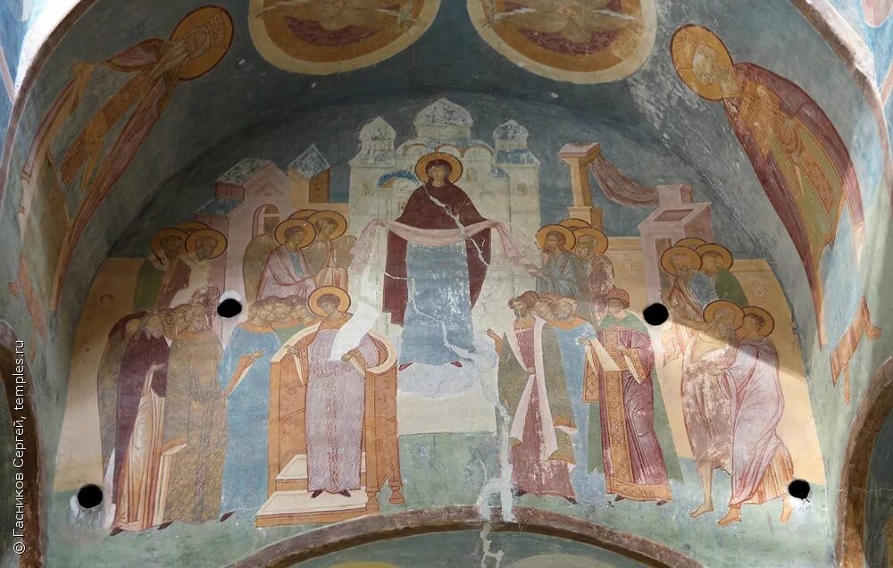 роспись собора рождества богородицы ферапонтова монастыря дионисий. фрески собора рождества богородицы ферапонтова монастыря. покров фрески. ферапонтов монастырь фрески «покров»,. покров богоматери дионисий.