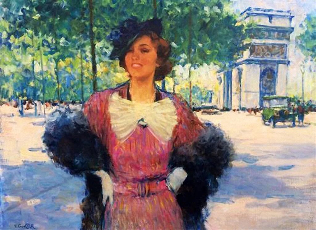 Victor Guerrier художник. Французский художник Victor Guerrier (1893-1968). French ladies