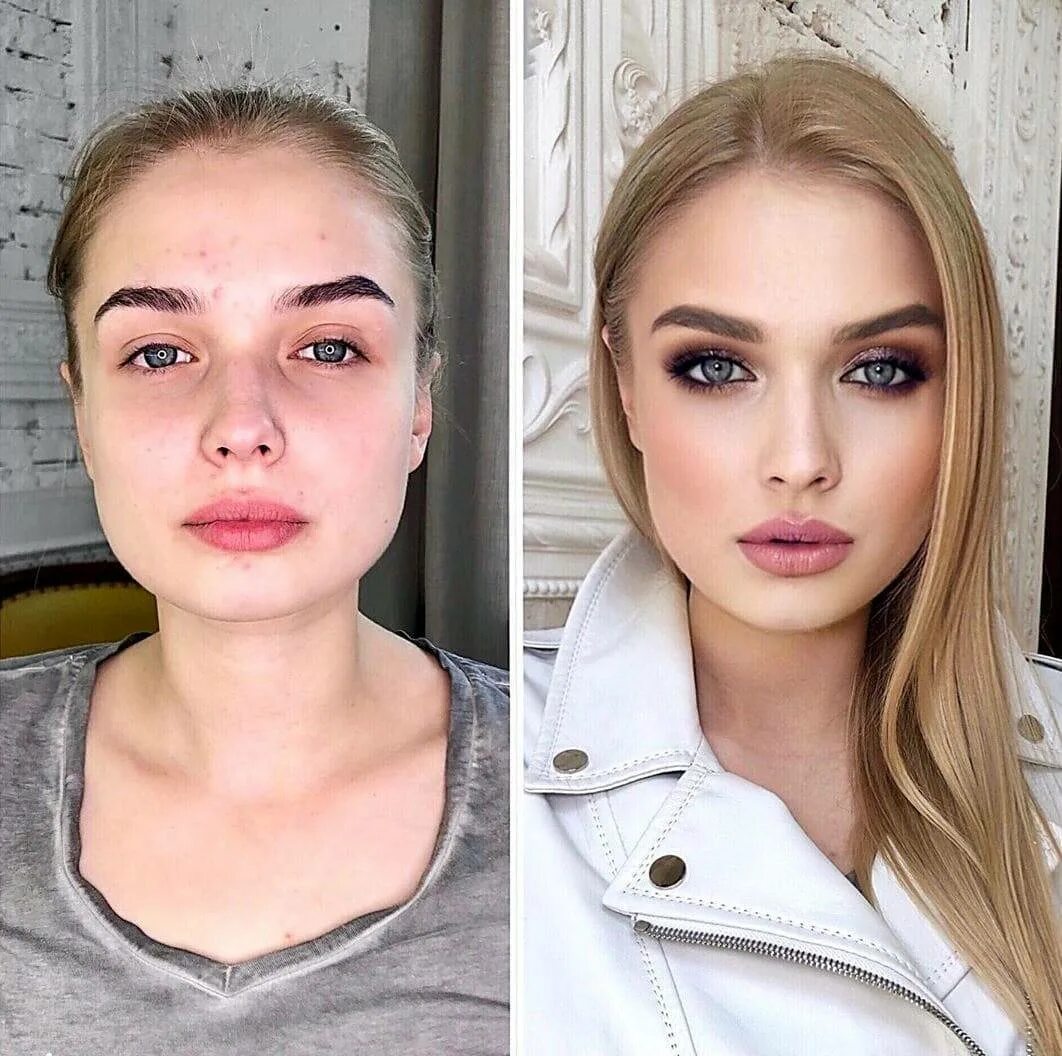 Узнать как будут выглядеть. Макияж до и после. Девушки до и после макияжа. Макияж Преображение до и после. Красивый макияж до и после.