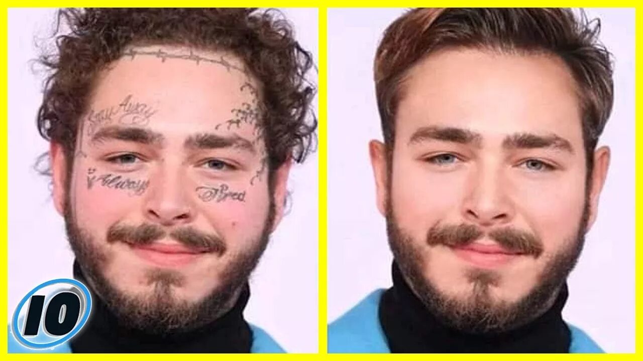 Why we post. Post malone without facials.