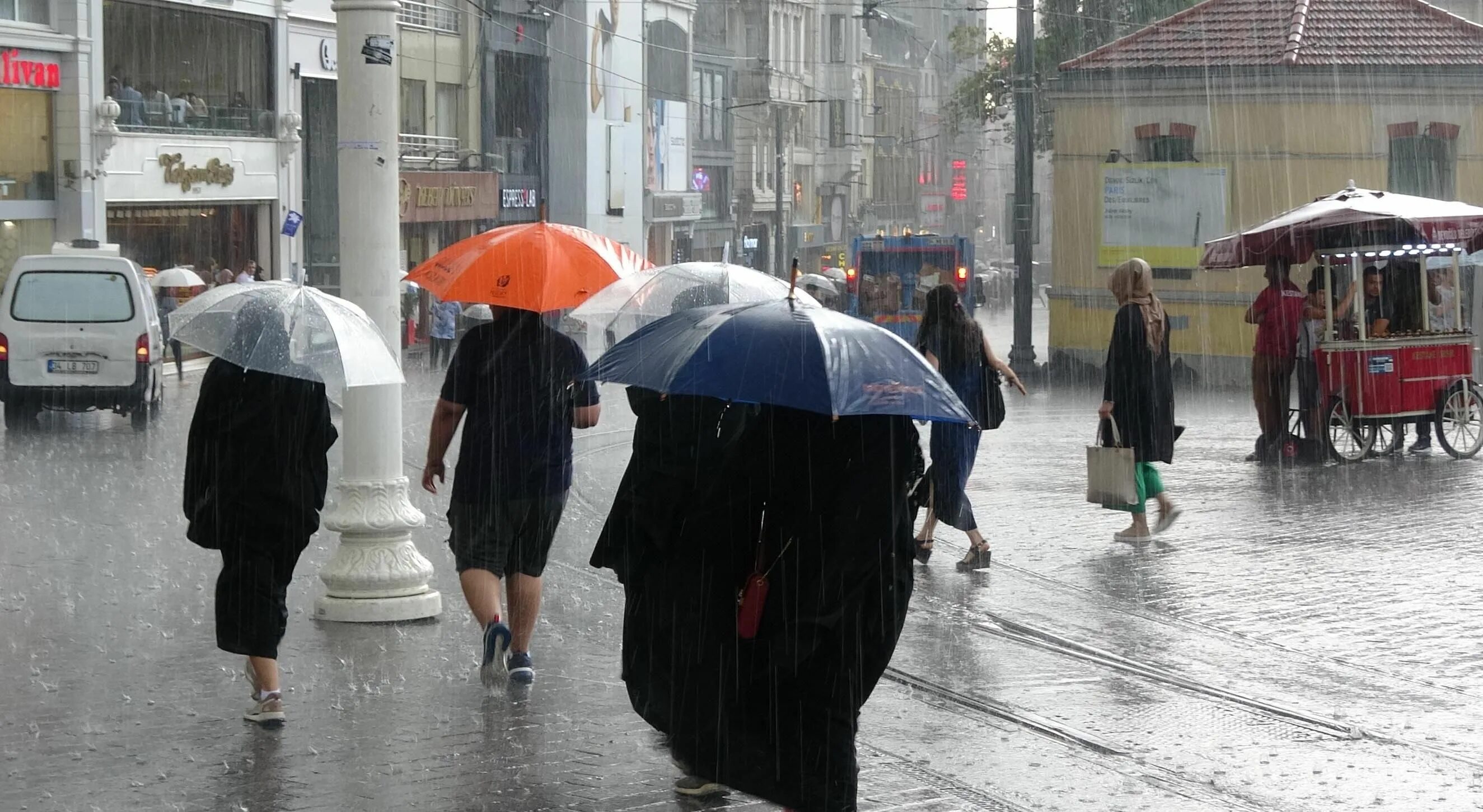 Meteoroloji. Miserable weather. Yaşilliq yağiş.