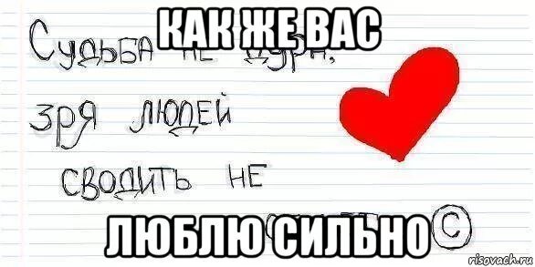 Я вас очень люблю. Я вас любил.... Я вас очень сильно люблю. Люблю вас.