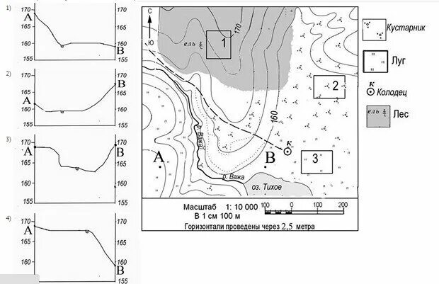 Профиль местности ОГЭ по географии. Карта для построения профиля местности. Построение профиля местности по карте. Построение профиля рельефа местности.