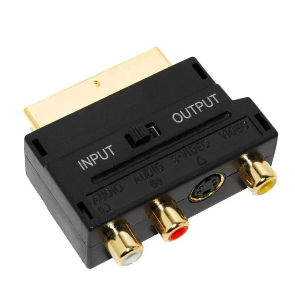 Av блок. Разъём 3av SCART. SCART- 3 RCA in/out на HDMI. Переходник SCART - 3 X RCA - HDMI(скарт - 3 тюльпана с переключателем вход-выход). Wii переходник av SCART.