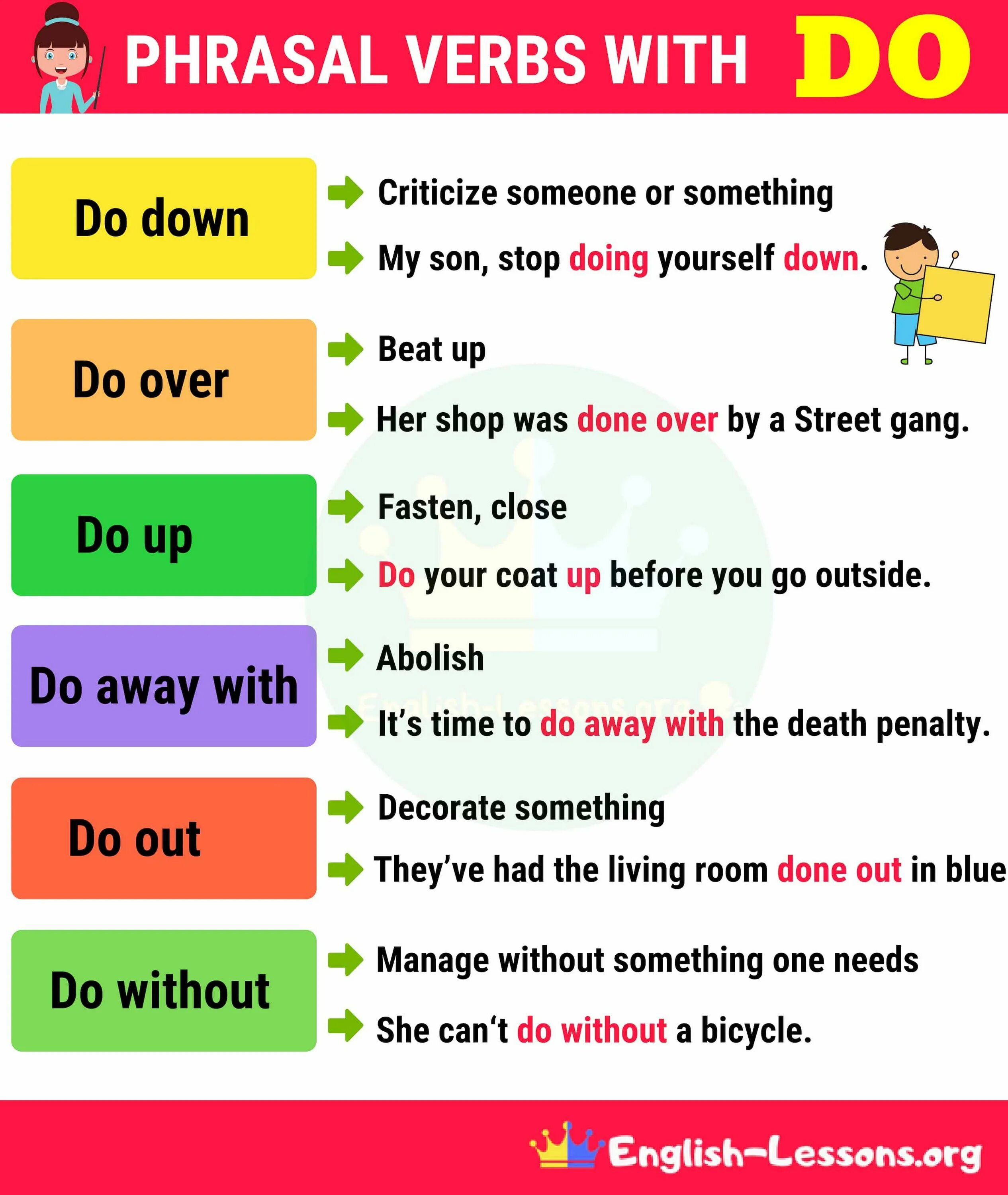Verbs with out 2. Фразовый глагол do. Фразовый глагол to do. Фразовые глаголы в английском do. Phrasal verbs в английском.