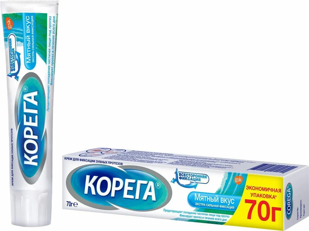 Корега крем д/фикс зуб протезов экстра сильный мятный 70г. Корега крем экстра сильный 70 мл. Корега для зубных протезов 40г. Корега экстра стронг минт крем д/фиксации зубных протезов 70мл. Корега крем для фиксации зубн.