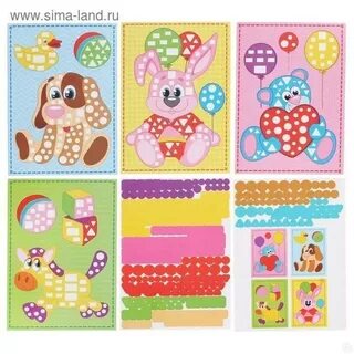 Аппликация наклейками