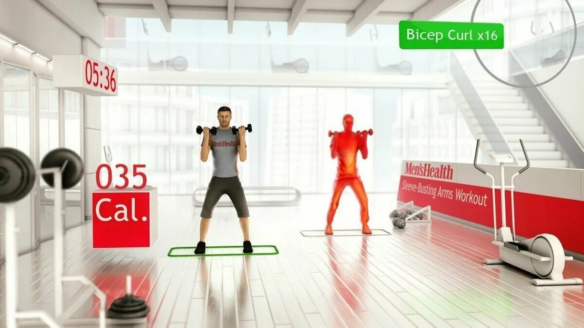 Curl x post. Фитнес игра. Your Shape Fitness Evolved 2012. Фитнес игры ar. Игра фитнес жми на экран.