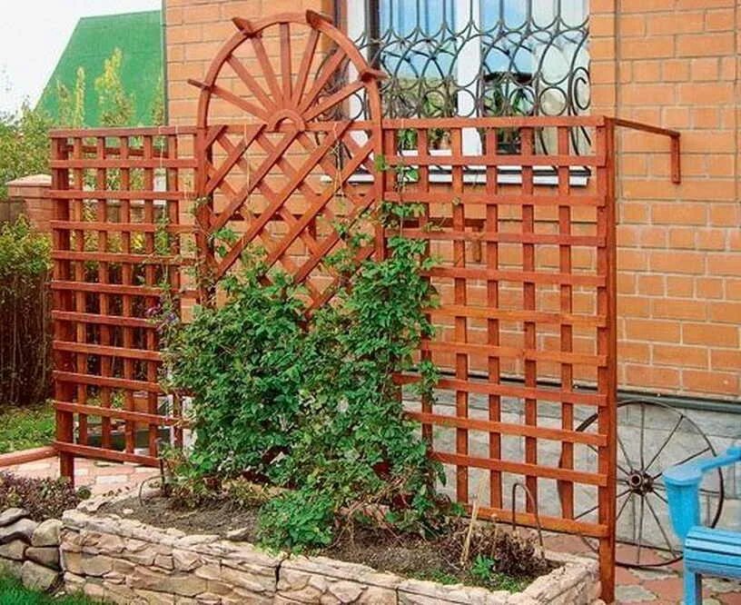 Шпалера для вьющихся растений своими руками. Шпалера под клематис. шпалера &quot;суперсетка&quot;. пергола под клематис. клематис на шпалере.